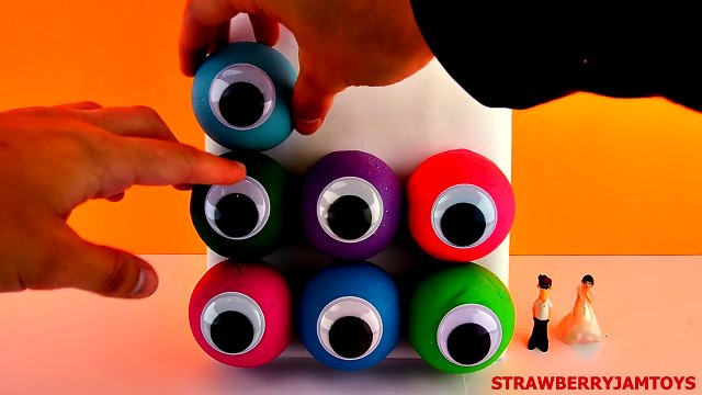 Shopkins Play Doh Cinderella Cars 2 Snow White Monsters University Surprise Eggs StrawberryJamToys