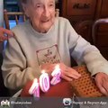 Birthday of women of 102 years