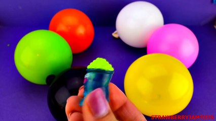 Скачать видео: Shopkins Balloon Pop Cars 2 Hello Kitty Thomas the Tank Engine Surprise Eggs StrawberryJamToys