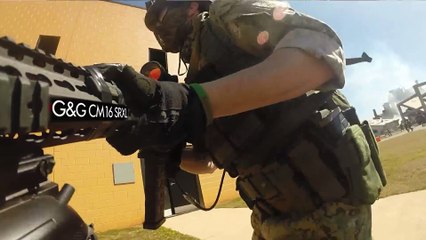 Ils jouent à Battlefiled en vrai avec des fusil Airsoft... Impressionnant de réalité
