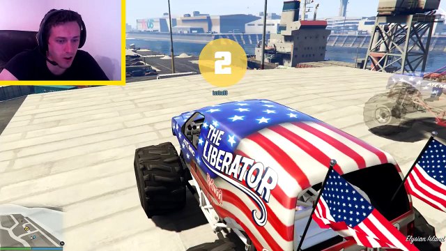 GTA 5: Monster Jam Racing online - Crazy Liberator Race
