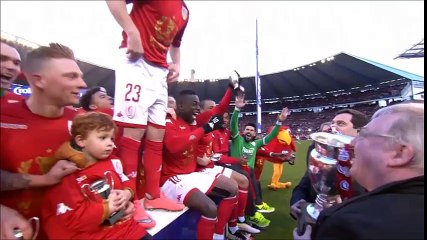 Standard Liège świętuje zdobycie pucharu Belgii