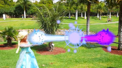 Pink Elsa & Spiderman vs Maleficent - Frozen Elsa's New Power - Fun Superhero in Real Life