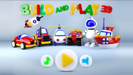 Мультики развивающие  для детей - Конструктор собираем  трактор и экскаватор !