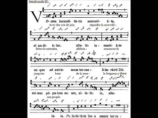 Introitus Vocem iucunditatis, Dominica VI Paschae (6è dimanche du T. Pascal)