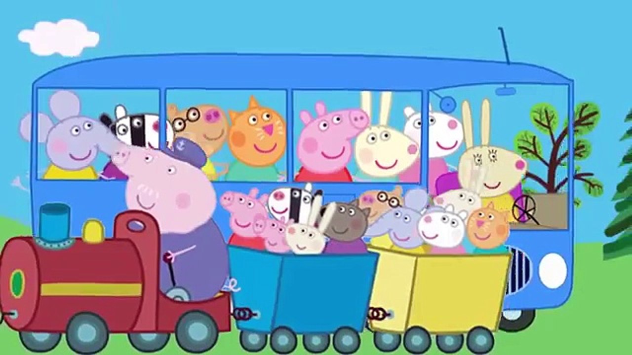 The Wheels on The Bus Peppa Pig HD The Bus Of Peppa Pig Nursery Rhymes