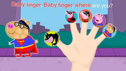 Video herunterladen: Peppa Pig Batman vs Superman Finger Family Nursery Rhymes Lyrics and More