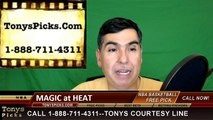 Miami Heat vs. Orlando Magic Free Pick Prediction NBA Pro Basketball Odds Preview 3-25-2016