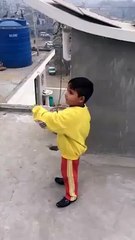 Funny Kid Hogs his Kite