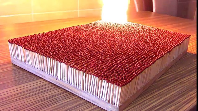 Il craque 6000 allumettes d'un coup