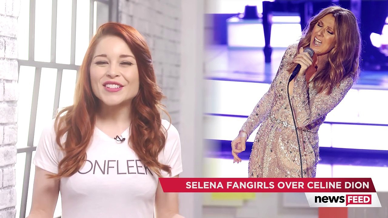 Selena Gomez FANGIRLS At Celine Dions Las Vegas Concert