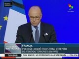 Policía francesa detiene a un hombre y frustra proyecto de atentado