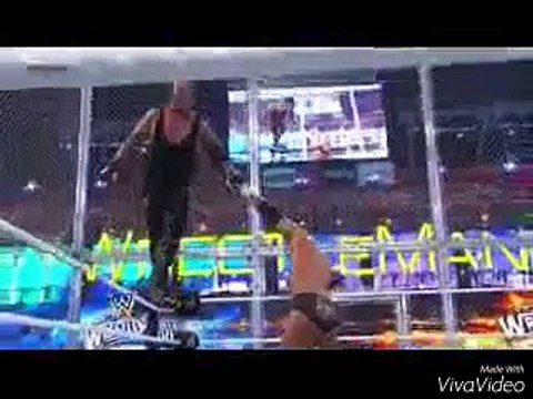 Triple h vs Undertaker Wrestlemania 28 Hell In A Cell match
