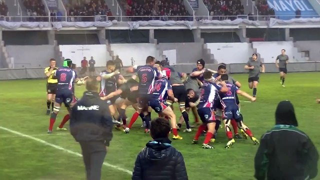 Bagarre Rugby Club de la Marine Nationale vs Royal Navy Crunch Stade Mayol Live TV Sports 2016