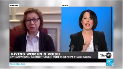 Giving women a voice: Syrian women's group taking part in Geneva peace talks, Bassma Kodmani
