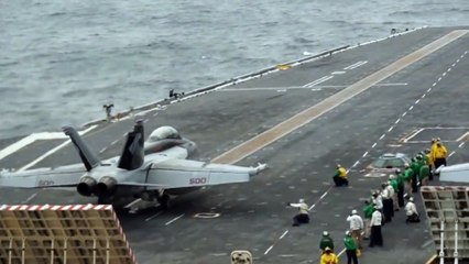 Download Video: Aircraft Carrier USS George Washington Flight Deck Operations