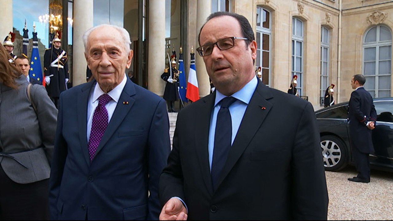 Déclaration commune avec M. Shimon PERES, ancien Président de l’Etat d’Israël