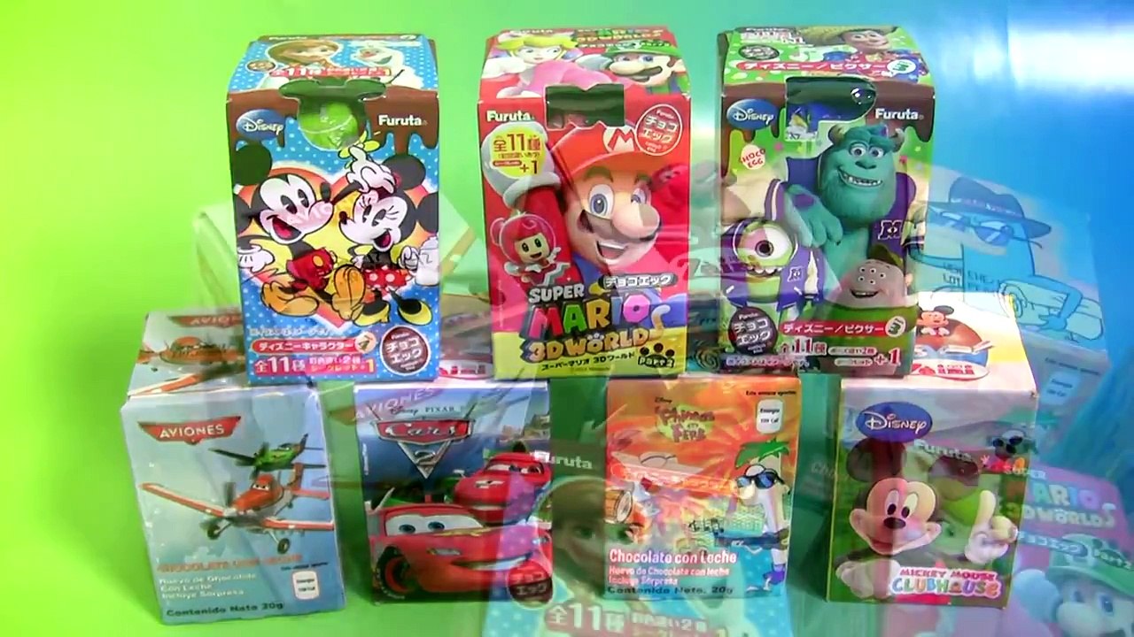 Surprise Boxes Surprise Eggs Mickey Mouse Clubhouse, Pixar Cars, Disney Planes Phineas Fer