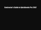 [PDF] Contractor's Guide to Quickbooks Pro 2007# [Download] Full Ebook