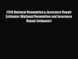[PDF] 2016 National Renovation & Insurance Repair Estimator (National Renovation and Insurance