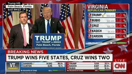 Trump corrects himself after saying "Democratic party"