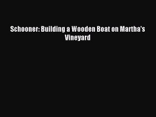 Download Schooner: Building a Wooden Boat on Martha's Vineyard Ebook Online