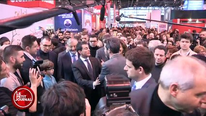 valls au salon du livre; la loi ta connerie on en veut pas!  ben vous l aurez quand même!