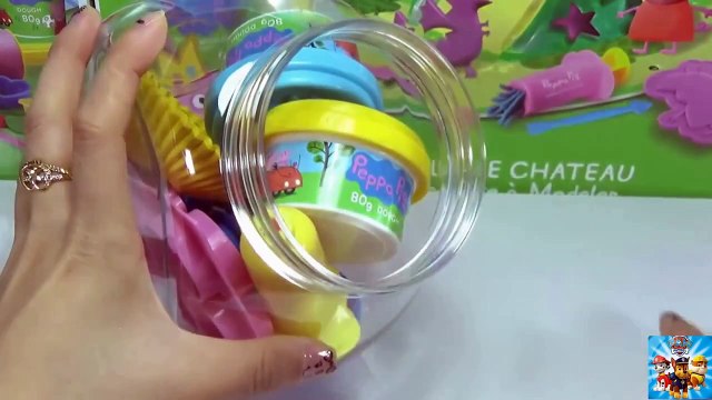 Peppa Pig Play Doh Español! NEW Peppa pig Cupcakes PlayDough with Peppas Family Toys 201