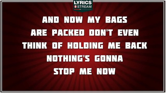 Nothing's Gonna Stop Me Now - Samantha Fox tribute - Lyrics
