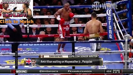 Mayweather fighting Pacquiao or Amir Khan????