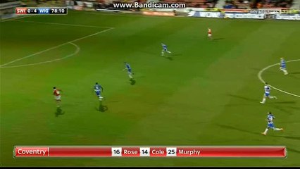 Swindon vs Wigan 1-4 goal by Ajose 25.03.2016