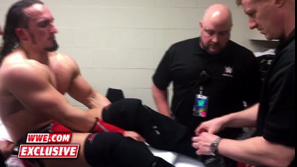 Injured Neville preps for a trip to the Emergency Room  Raw Fallout, March 14, 2016