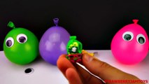 Balloon Surprise Eggs! Shopkins Cars 2 Hulk Spongebob Hello Kitty by StrawberryJamToys
