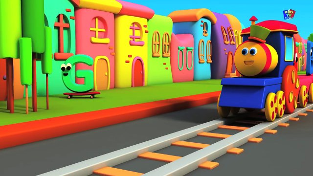 Паровозик Боб. Изучаем английский алфавит, формы, цвета, фрукты, овощи, животных, звуки животных и т..д.