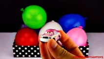 Balloon Surprise Eggs! Shopkins Cars 2 Superman Angry Birds Trash Pack by StrawberryJamToys