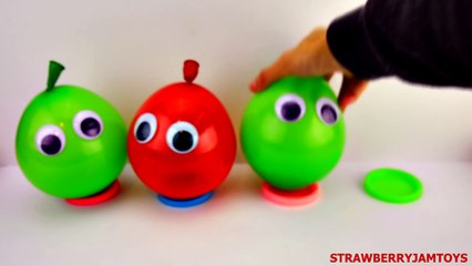 Balloon Surprise Eggs! Shopkins Hello Kitty Monsters University Cars 2 by StrawberryJamToys