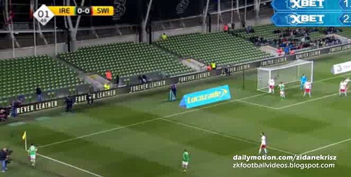 1-0 Ciaran Clark Goal - Ireland v. Switzerland - Friendly 25.03.2016