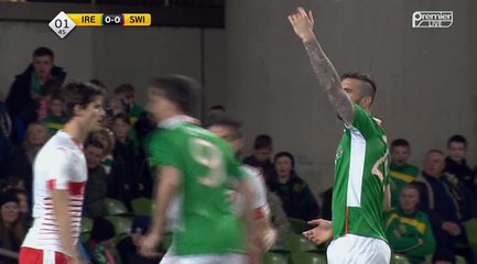 Ciaran Clark Goal - Ireland 1 - 0 Switzerland - 25-03-2016