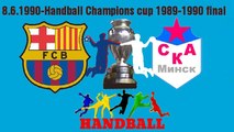 Handball balonmano гандбол Copa del Europa 1989 90  Barcelona ESPAÑA SKA Minsk SSSR