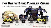 The BAT vs BANE TUMBLER CHASE 76001 Lego Batman DC Superheroes Stop Motion Build Review