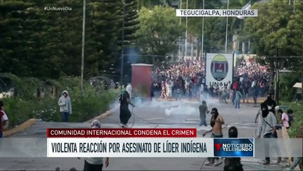 Violenta reacción por asesinato de líder indígena | Un Nuevo Día | Telemundo