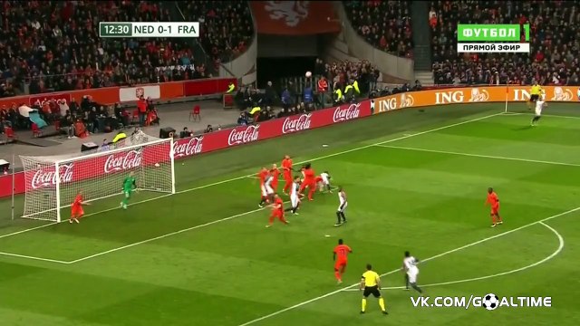 Olivier Giroud GOAL - Netherlands 0-2 France 25.03.2016