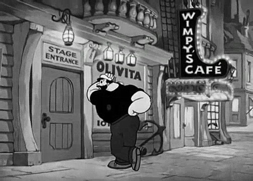 Popeye the Sailor -- Morning, Noon and Night Club # 4June 18, 193 Popeye Cartoon