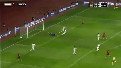 Cristiano Ronaldo Incredible Miss - Portugal vs Bulgaria 25.03.2016
