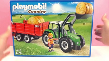 Gros tracteur avec remorque 6130 Playmobil Country Unboxing | Français