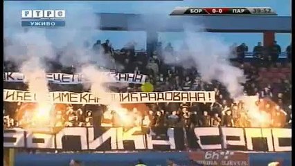 Skandiranje imena ratnog zlocinca Karadzica na stadionu u Banja Luci (Borac-Partizan)