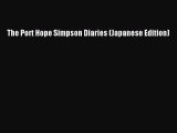 [PDF] The Port Hope Simpson Diaries (Japanese Edition) [Download] Full Ebook