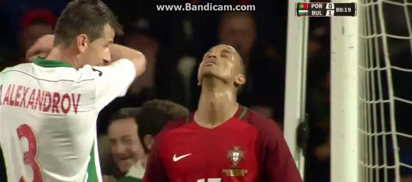 Luis Nani incredible Miss - Portugal 0-1 Bulgaria 25-03-2016
