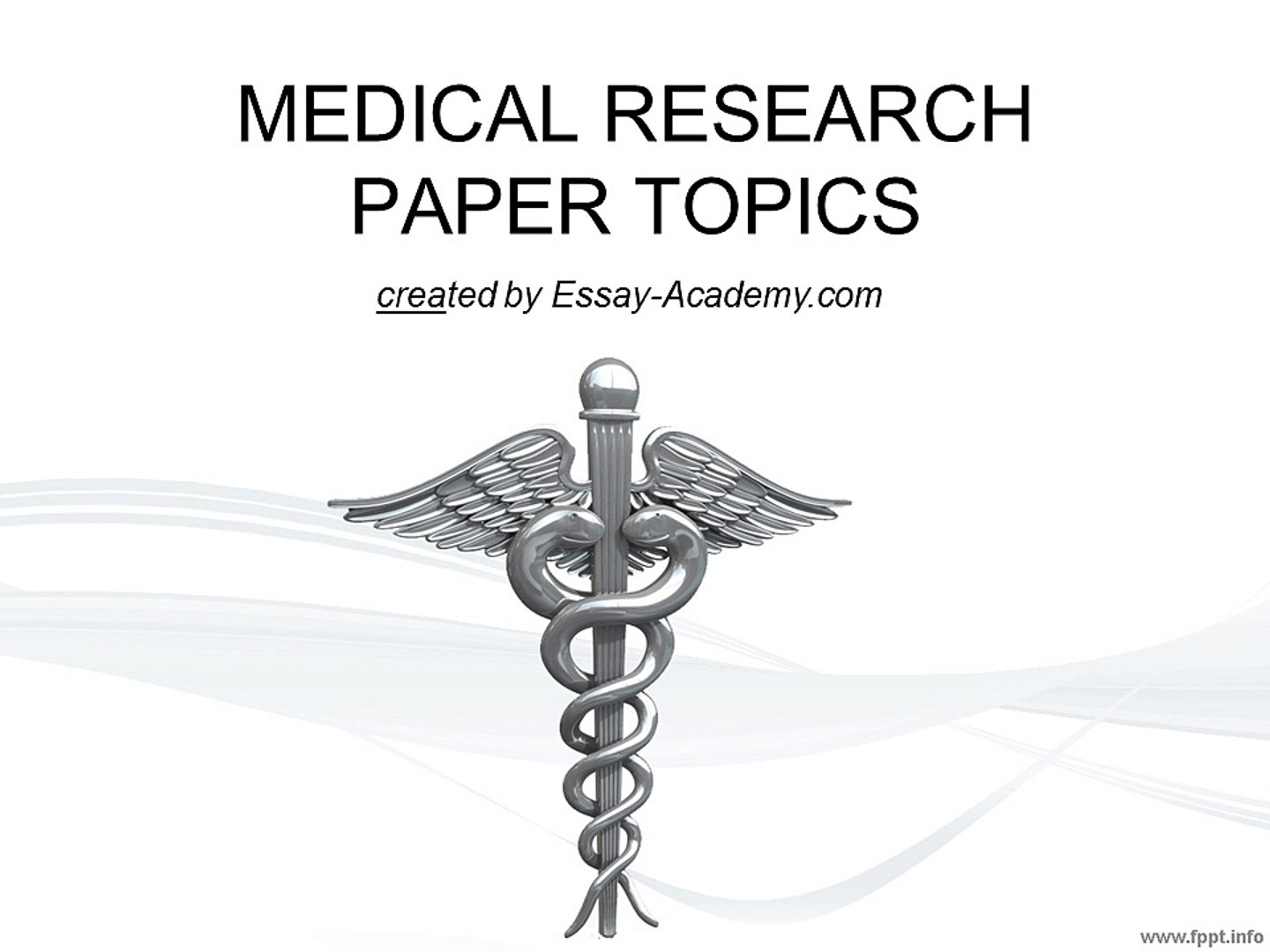 ⁣Medical Research Paper Topics