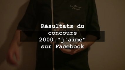 Résultats du concours des 2000 "J'aime" sur Facebook !